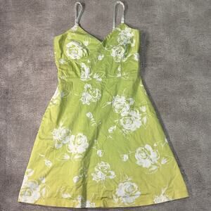 Floral Lime David Wayne Mini Dress